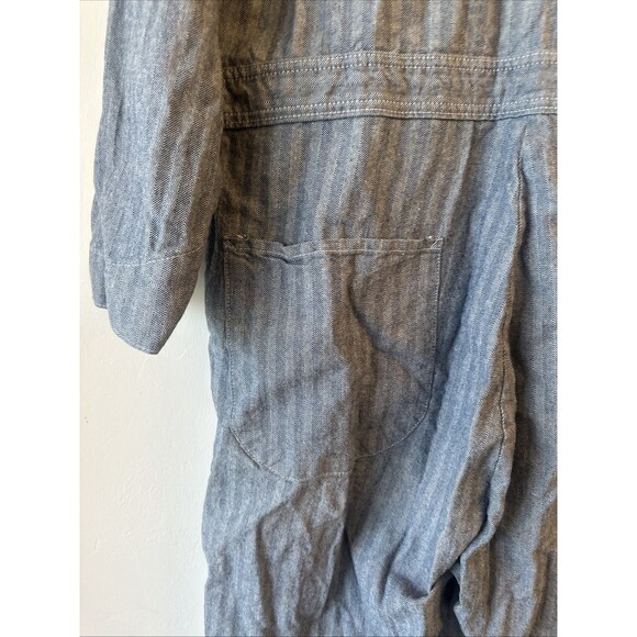 COVERALLS SIZE 46 RG Fisher Strip Red Kap USA 100% Cotton - Picture 10 of 11